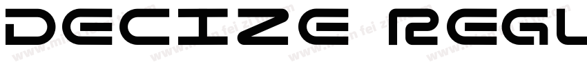 Decize Regular字体转换